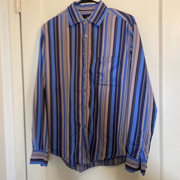 Tasso Elba Men’s Button Up Striped Shirt Sz S. - Picture 8 of 10